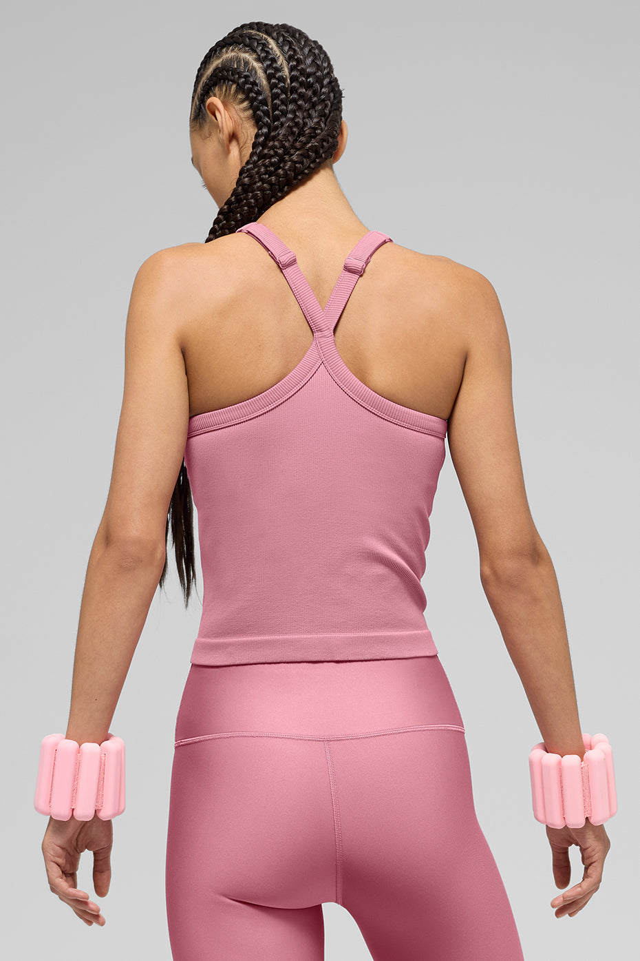 Débardeur soutien-gorge- côtelé sans coutures