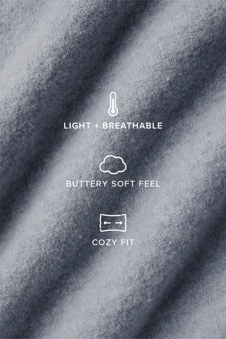 Écharpe Oversize En Laine Mérinos "new"