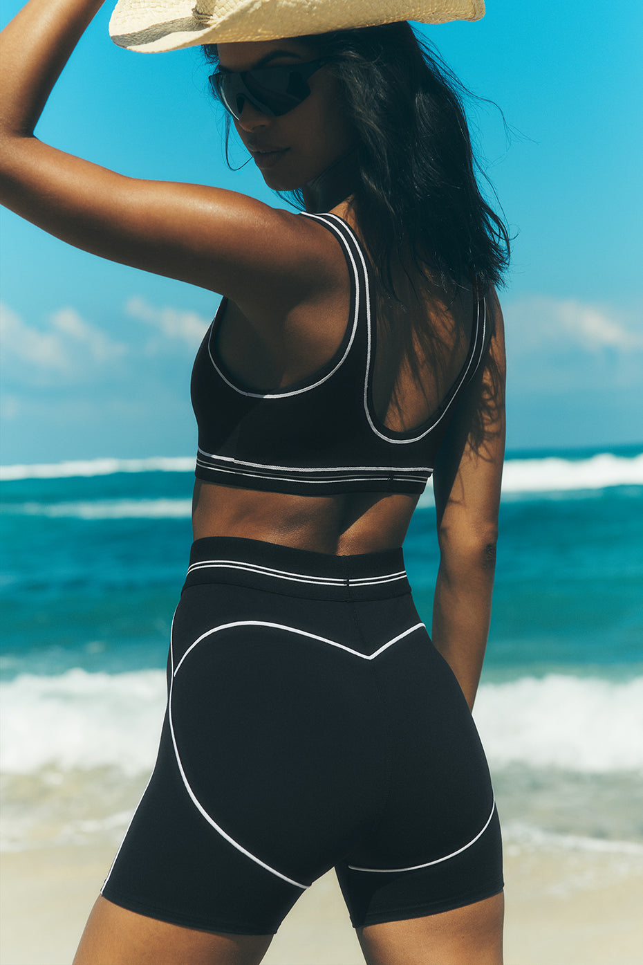 Short - Airbrush Heart Throb TAILLE HAUTE 10cm